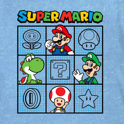 Little & Big Boys Crew Neck Short Sleeve Super Mario Graphic T-Shirt