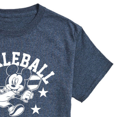 Mens Short Sleeve Mickey Mouse Pickleball Graphic T-Shirt