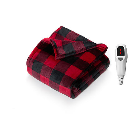 North Star Home Microplush Electric Throws, One Size, Red