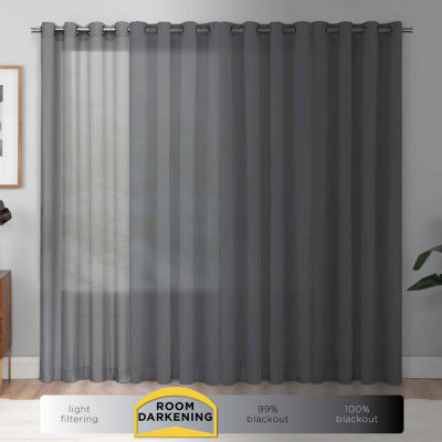 Eclipse Thermapanel Light-Filtering Rod Pocket Single Curtain Panel