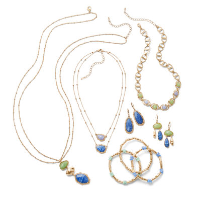 a.n.a Gold Tone Linear Womens 32 Inch Pendant Necklaces