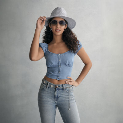 JS Jessica Simpson Jeweled Chain Womens Belt