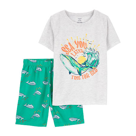 Carter's Little & Big Boys 2-pc. Pajama Sets, 14, Gray