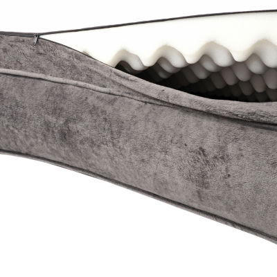 Precious Tails 35" Gray Orthopedic Pet Bed