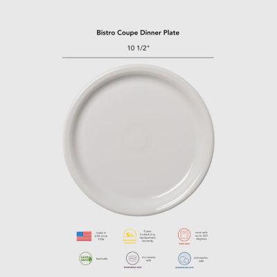 Fiesta Bistro Coupe Ceramic Dinner Plate