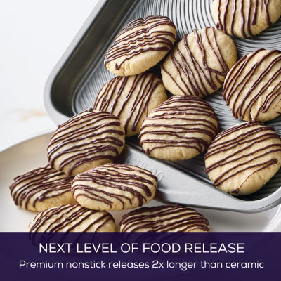 Circulon® Total Nonstick Bakeware, 2-Piece Cookie Sheet Set, Gray