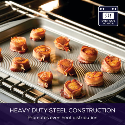 Circulon® Total Nonstick Bakeware, 2-Piece Cookie Sheet Set, Gray