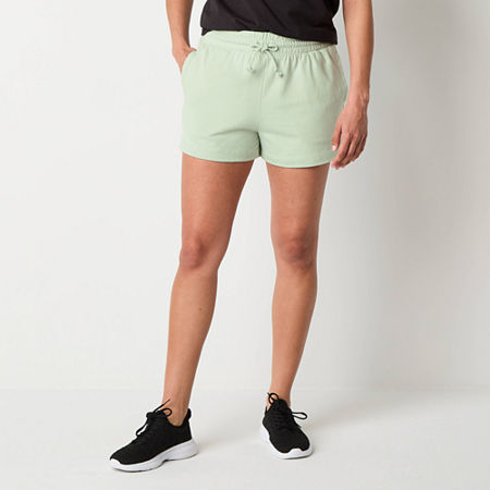 Champion Womens Midweight T-Shirt Short, Medium, Green