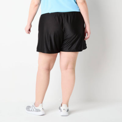 Xersion Womens Plus Mesh Pull-On Short