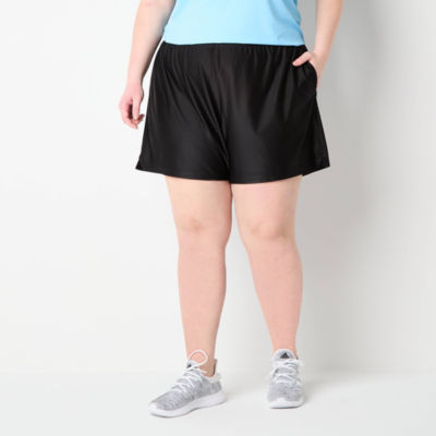 Xersion Womens Plus Mesh Pull-On Short