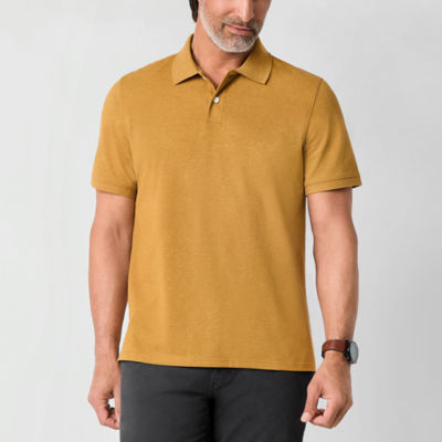 St. John's Bay Premium Stretch Mens Classic Fit Short Sleeve Polo Shirt