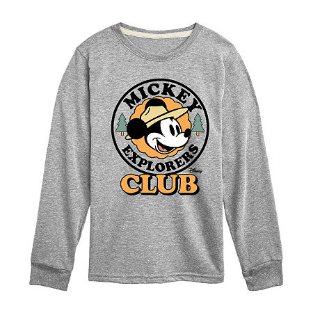 Disney Collection Toddler Boys Crew Neck Short Sleeve Regular Fit Mickey Mouse Graphic T-Shirt, 3t, Gray