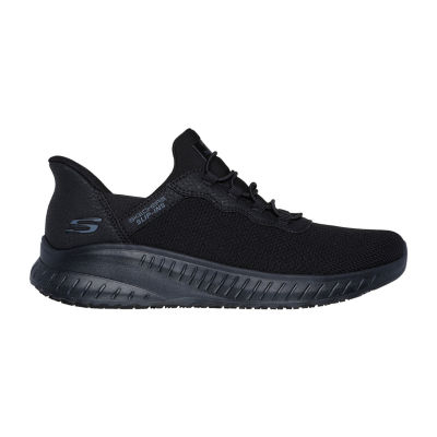 Skechers Hands Free Slip-Ins Squad Chaos Jasul Womens Round Closed Toe Work Shoes