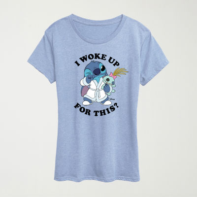 Woke Up Womens Crew Neck Short Sleeve Classic Fit Graphic T-Shirt