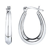 14K Gold Over Silver Sterling Silver 65mm Hoop Earrings - JCPenney