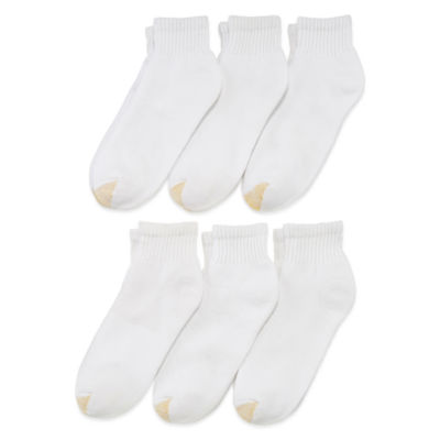 Gold Toe Athletic Sport Mens Breathable Multi-Pack 6 Pair Quarter Ankle Socks