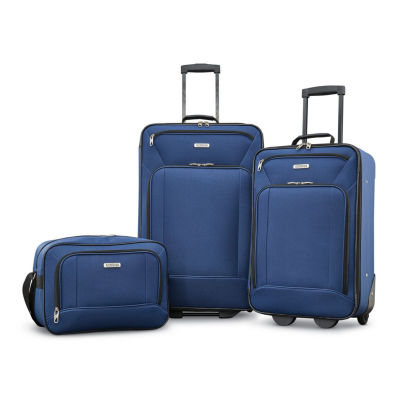 American Tourister Fieldbrook Xlt 3pc. Lightweight Luggage Set, Color Navy JCPenney