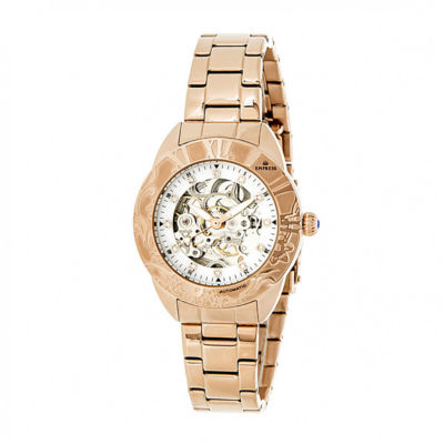 Empress Womens Rose Goldtone Stainless Steel Bracelet Watch Empem1103