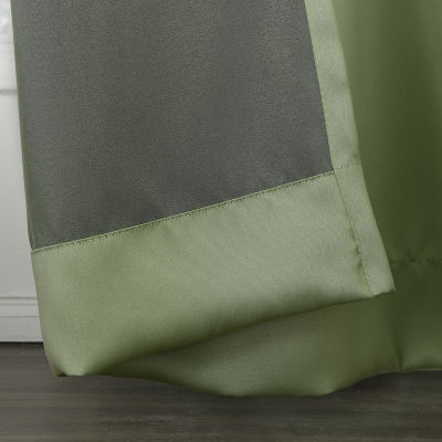 Sun Zero Emory 100"W X 84"L Energy Saving Light-Filtering Grommet Top Single Patio Door Curtain