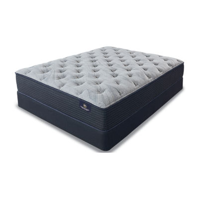 Serta® Lux Chamblee Firm Mattress + Box Spring , Color Blue JCPenney