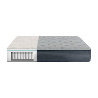 Serta® Lux Chamblee Firm Mattress + Box Spring , Color Blue JCPenney