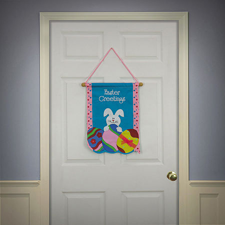 National Tree Co. Easter Greetings Banner Wall Sign, One Size, Blue