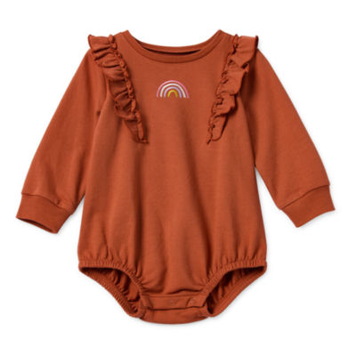 Okie Dokie Baby Girls Long Sleeve Romper