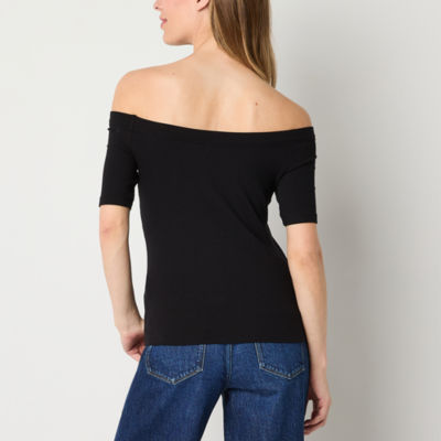 Star Vixen womens Plus-size 3/4 Sleeve Peasant Top With Keyhole Tie and