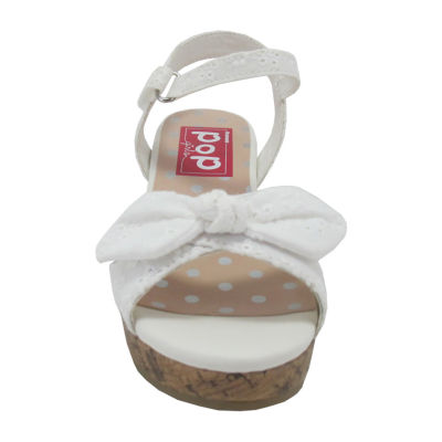 Pop Little & Big  Girls Friendly Wedge Sandals