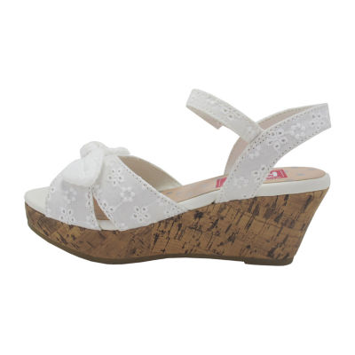 Pop Little & Big  Girls Friendly Wedge Sandals