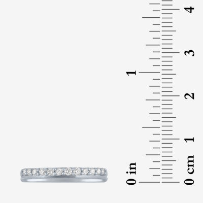 (G-H / Si2-I1) Womens 1/4 CT. T.W. Lab Grown White Diamond 10K Gold Band