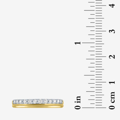 (G-H / Si2-I1) 1/4 CT. T.W. Lab Grown White Diamond 10K Gold Band