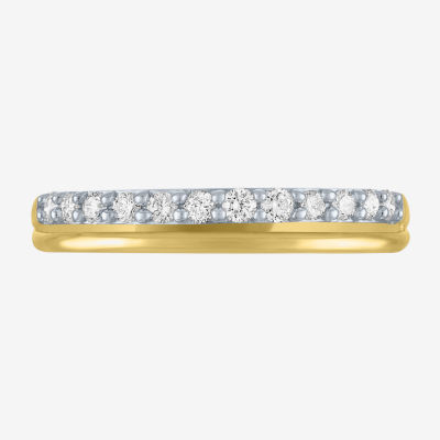 (G-H / Si2-I1) 1/4 CT. T.W. Lab Grown White Diamond 10K Gold Band