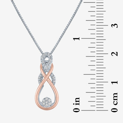 Diamond Blossom (G-H / I1-I2) 1/10 CT. T.W. Lab Grown White Diamond 14K Rose Gold Over Silver Sterling Silver 2-pc. Jewelry Set