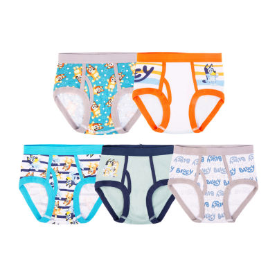 Little & Big Boys 5 Pack Bluey Briefs