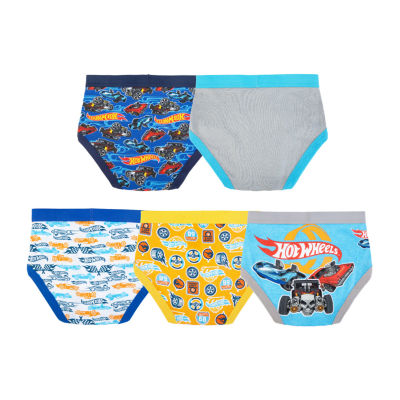 Hot Wheels Little & Big Kid Boys Hot Wheels 5 Pack Briefs Bup2103