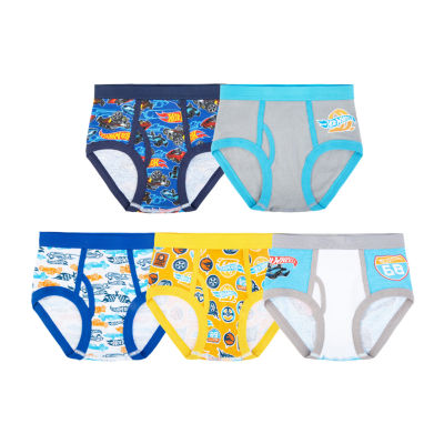 Hot Wheels Little & Big Boys 5 Pack Briefs