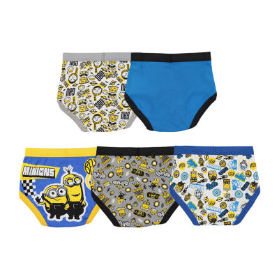 Little & Big Boys 5 Pack Despicable Me Minions Briefs