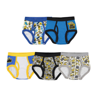 Little & Big Boys 5 Pack Despicable Me Minions Briefs