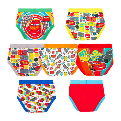 Toddler Boys Cars 7 Pack Briefs Tbup6512