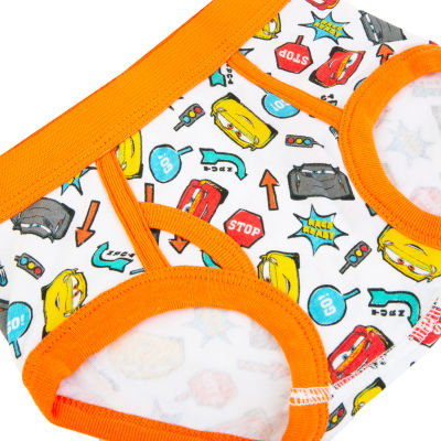 Disney Collection Toddler Boys 7 Pack Cars Briefs