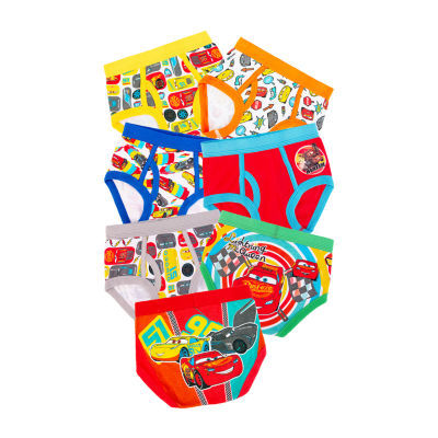 Toddler Boys Cars 7 Pack Briefs Tbup6512