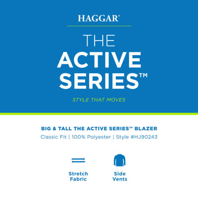 Big & Tall Haggar® The Active Series™ Stretch Gabardine Blazer