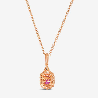 Le Vian Grand Sample Sale® Pendant featuring 5/8 cts. Passion Ruby™ 1/4 cts. Nude Diamonds™ Chocolate Diamonds® set in 14K Strawberry Gold®