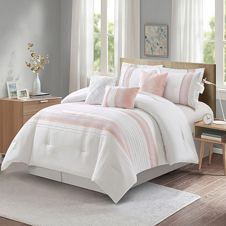 Stratford Park Keegan 7pc 7-pc. Lightweight Comforter Set, One Size, Pink