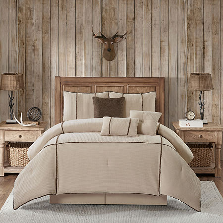 Stratford Park Anette 7pc 7-pc. Lightweight Comforter Set, One Size, Beige