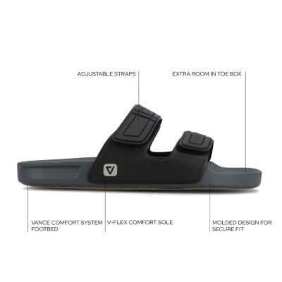 Vance Co Mens Mario Flat Sandals