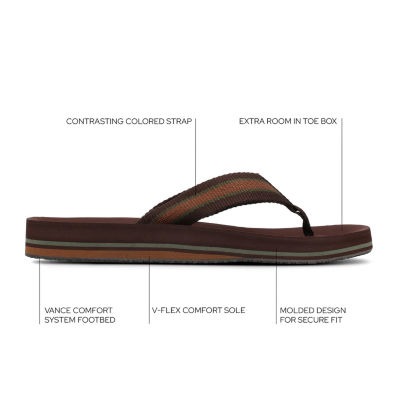 Vance Co Mens Fontana Flat Sandals