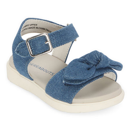 Thereabouts Toddler Girls Lil Ruby Strap Sandals, 7 Medium, Blue