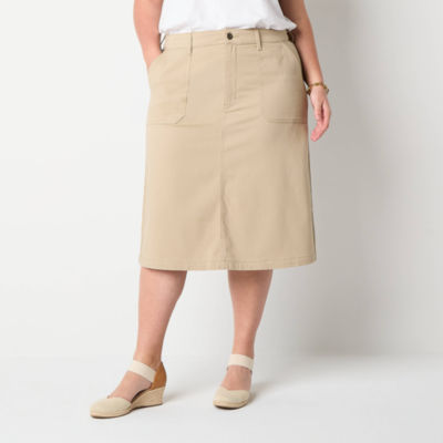 St. John's Bay Womens A-Line Skirt-Plus